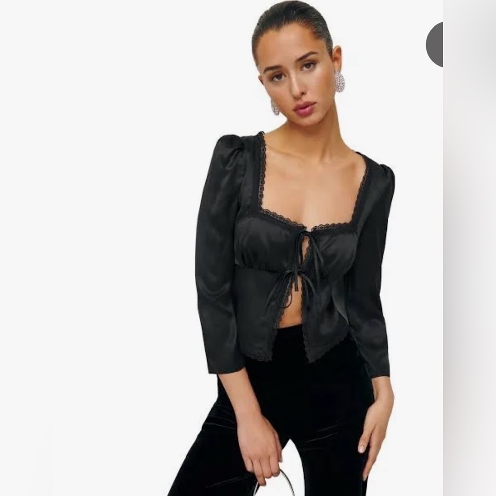 Reformation Lucinda Silk Women Top